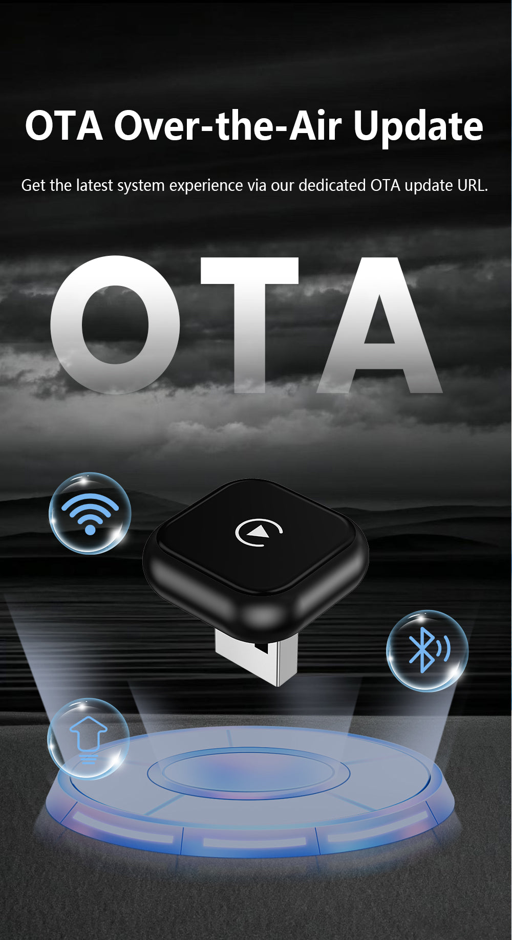 Wireless CarPlay Adapter - Fast Auto-Connect, Stable Connection,   CarPlay Adapter for iPhone & Android Auto Compatible Cars