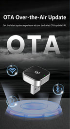 Original Car Wired CarPlay to Wireless CarPlay 2-in-1 Adapter, Supports Apple and Android Connectivity, CarPlay Box