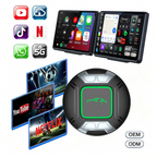 PlayAiBox Android 15 System CarPlay Video Box 4G+64GB Support HDMI Output with Massive Apps Wireless Adapter for Youtube/Netflix